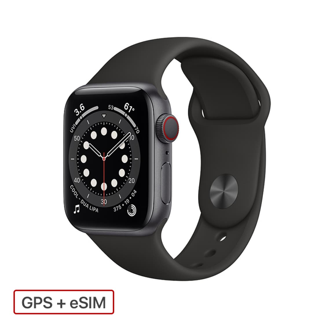 Nhân bản của Apple Watch Series 6 GPS + 4G 44mm Viền Nhôm – Dây Cao Su – Chính Hãng VN/A Mới 100%