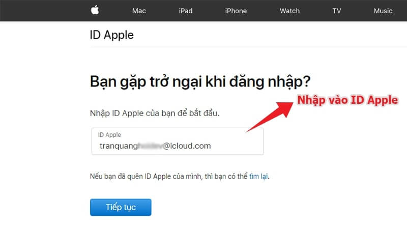 các bước thay đổi mật khẩu apple id