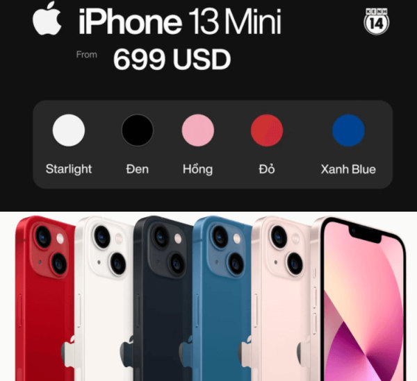 iphone 13 màu