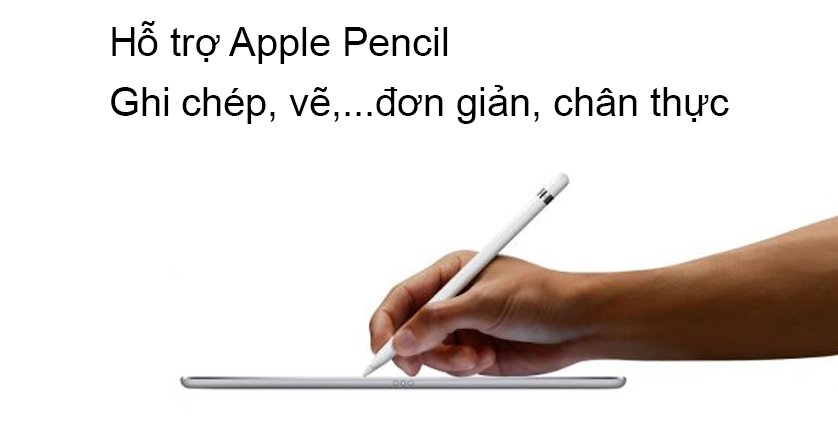 Hỗ trợ Apple Pencil cho những trải nghiệm ghi chép tuyệt vời