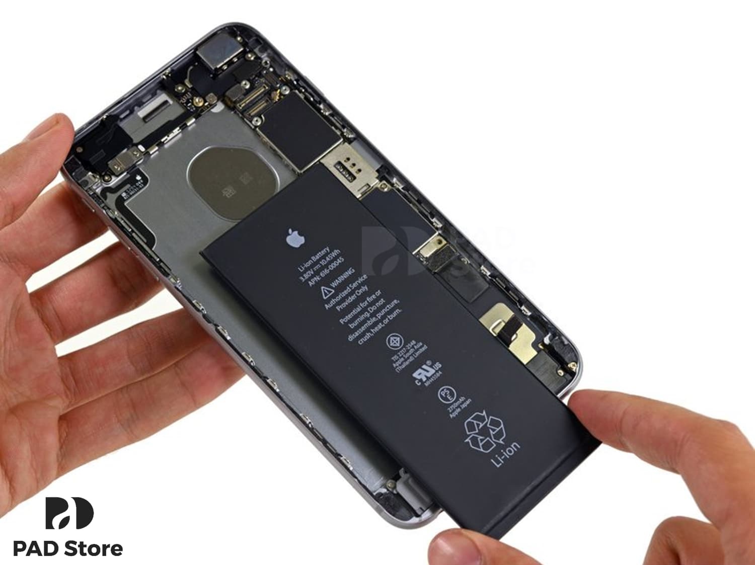 Thay pin iPhone 6 Plus chính hãng Pisen - QUANGVINHMOBILE