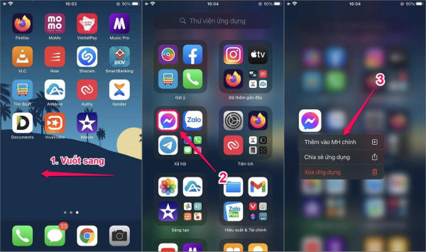 ẩn app trên iphone