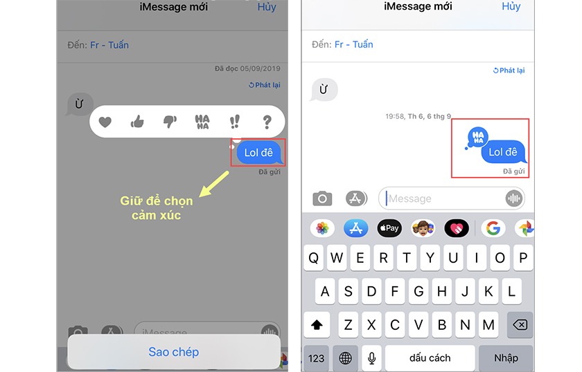 cách bật imessage trên iphone