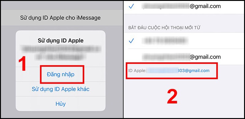 cách bật imessage