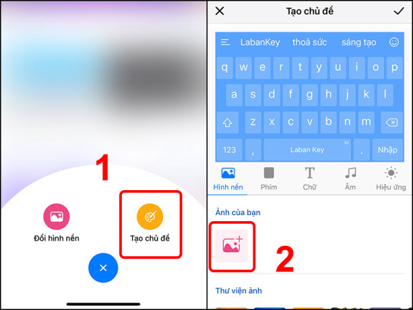 cách chèn ảnh vào bàn phím iphone