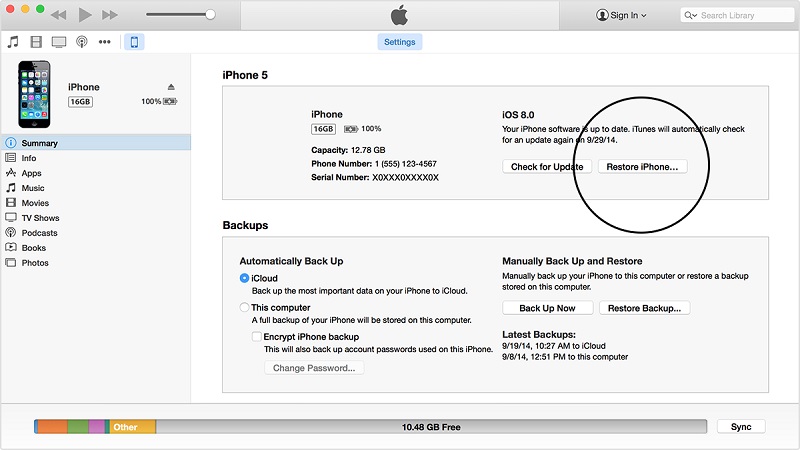 cách reset iphone 6 plus