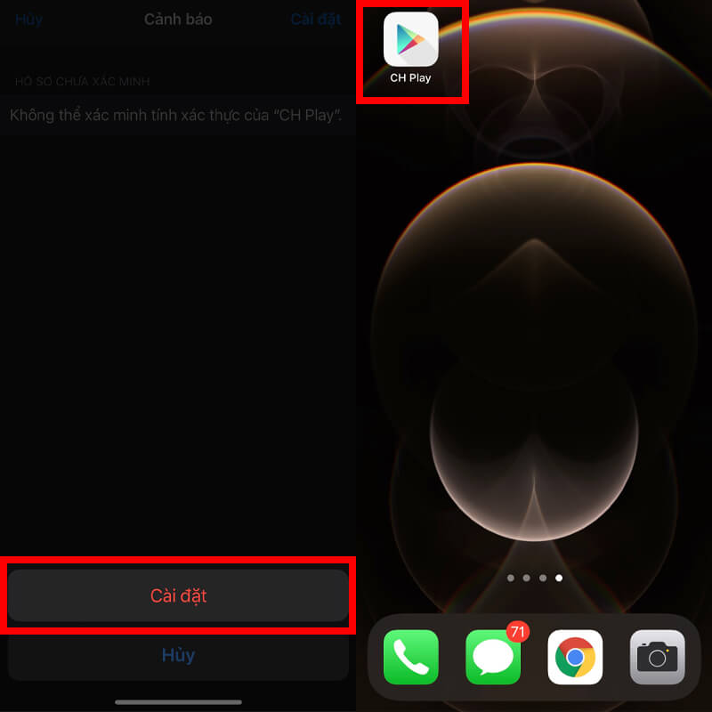 cách tải ch play cho iphone