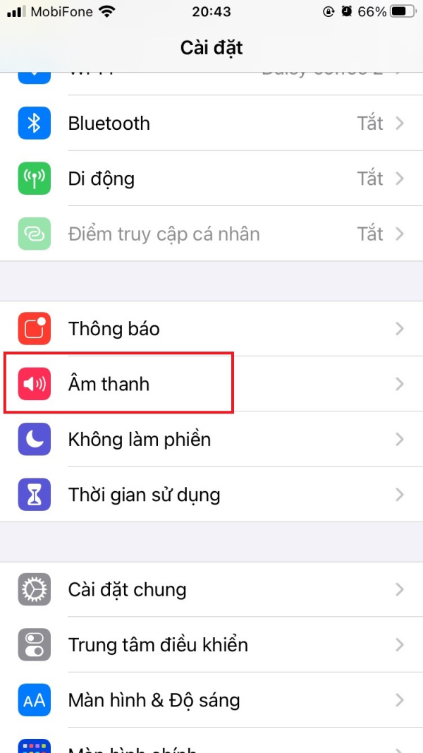 cách tắt âm bàn phím iphone