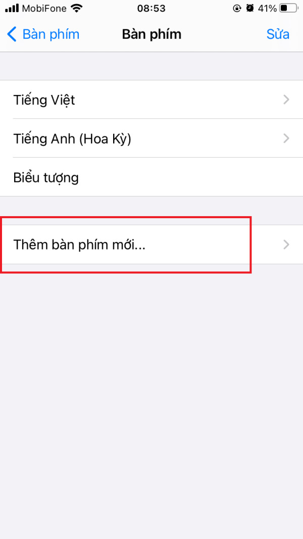 cách thay đổi bàn phím iphone