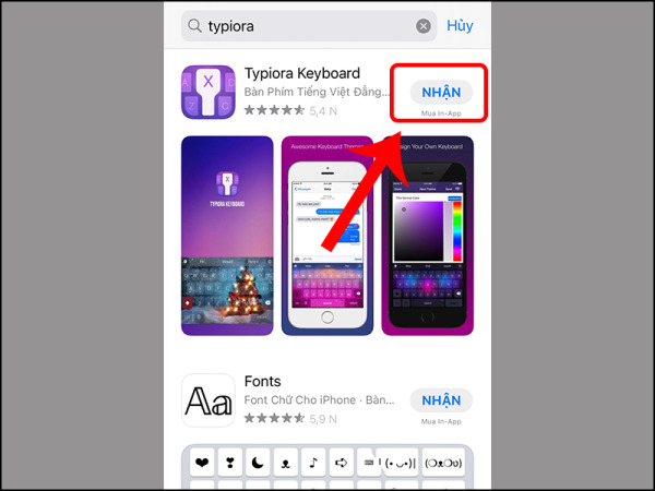 cài ảnh vào bàn phím iphone