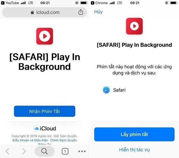 coi youtube tắt màn hình ios