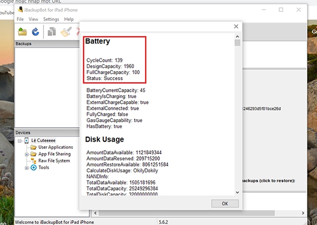 kiểm tra iphone sạc bao nhiêu lần