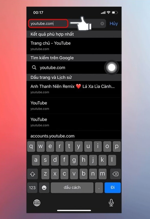 nghe nhac tren youtube tat man hinh iphone