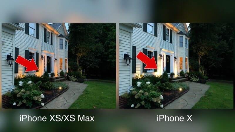 so sánh camera iphone x và iphone xs max