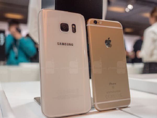so sánh iphone 6s và galaxy s7