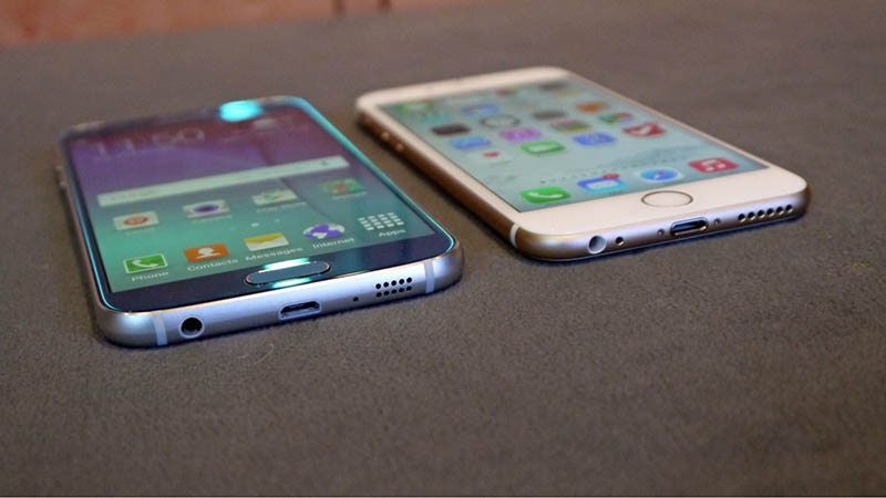 so sánh s6 và iphone 6