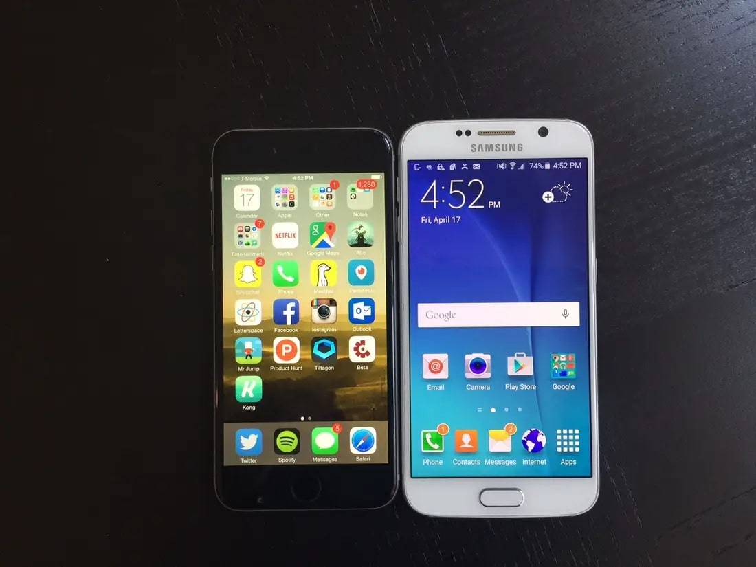 so sánh iphone 6 và galaxy s6 edge