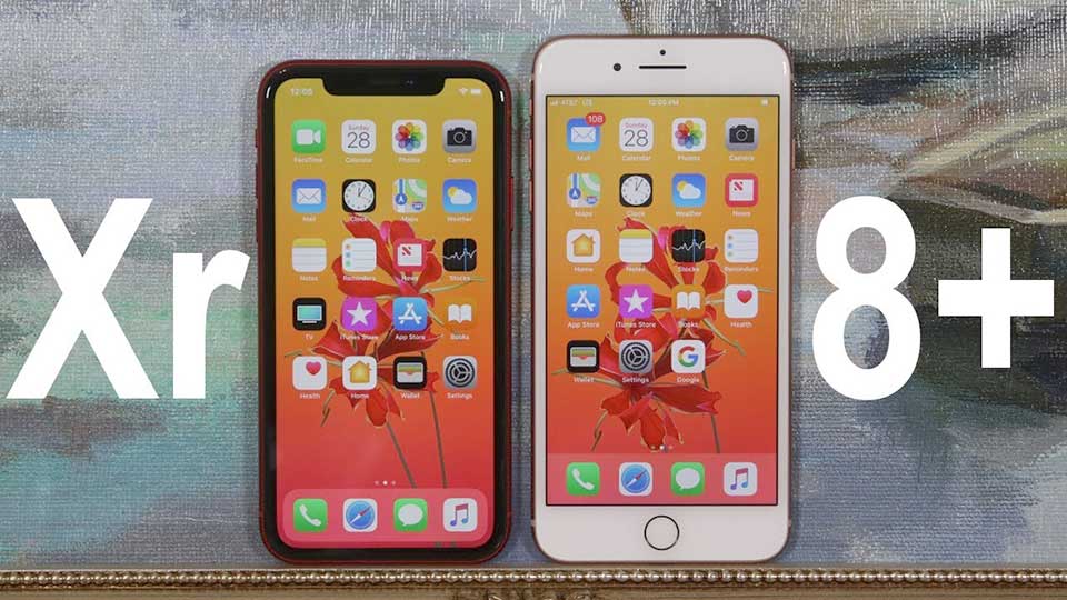so sánh iphone xr và iphone 8 plus