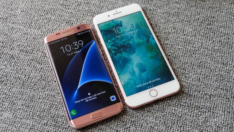 so sánh ip 7 plus và s7 edge
