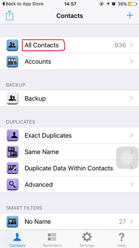 xóa toàn bộ danh bạ iphone