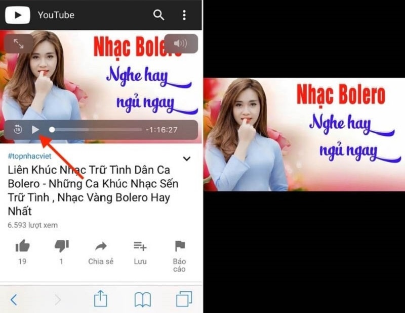 youtube chạy nền ios