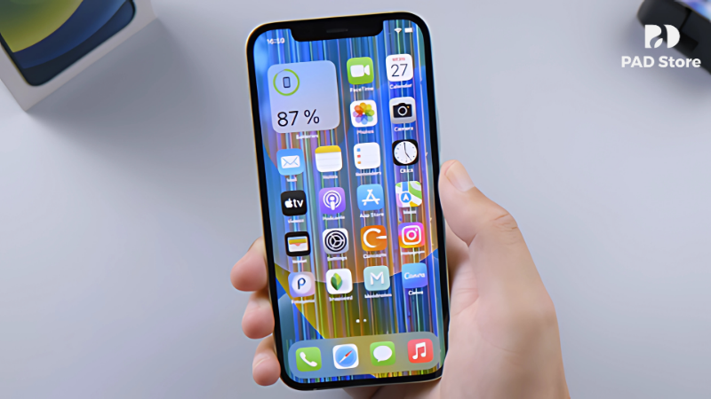 IPhone 13 xuất hiện các đường sọc ngang, dọc hoặc chéo trên màn hình