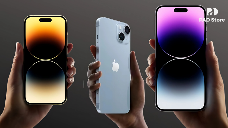 Đầu tiên, kỹ thuật viên PAD Store sẽ kiểm tra tổng thể iPhone 14 của bạn