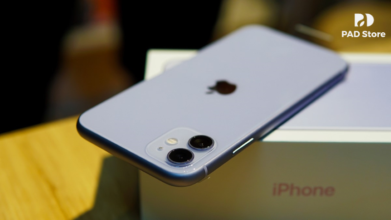 Quy trình thay camera iPhone 11 tại PAD Store bắt đầu bằng việc tiếp nhận và kiểm tra máy