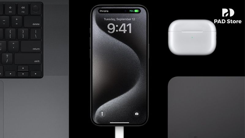 iPhone 15 Pro Max like new 99% tại PAD Store luôn được đảm bảo pin ở mức rất cao, thường trên 90-95%