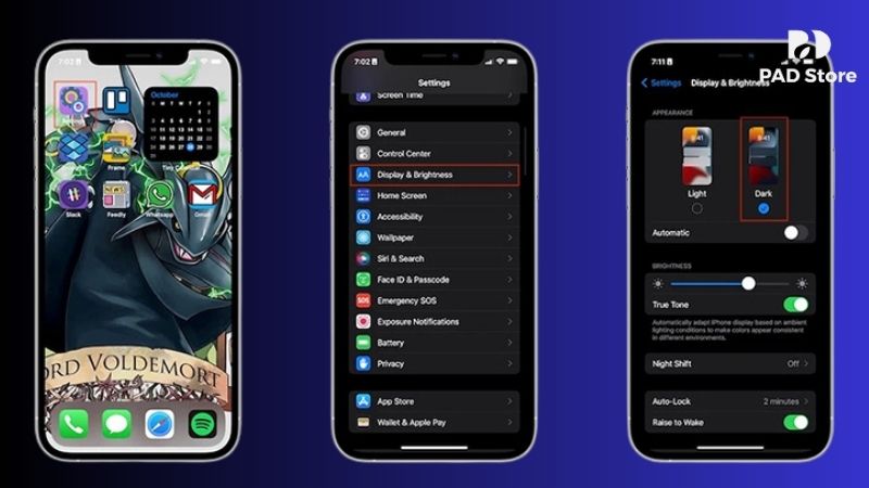Cách bật chế độ Dark Mode