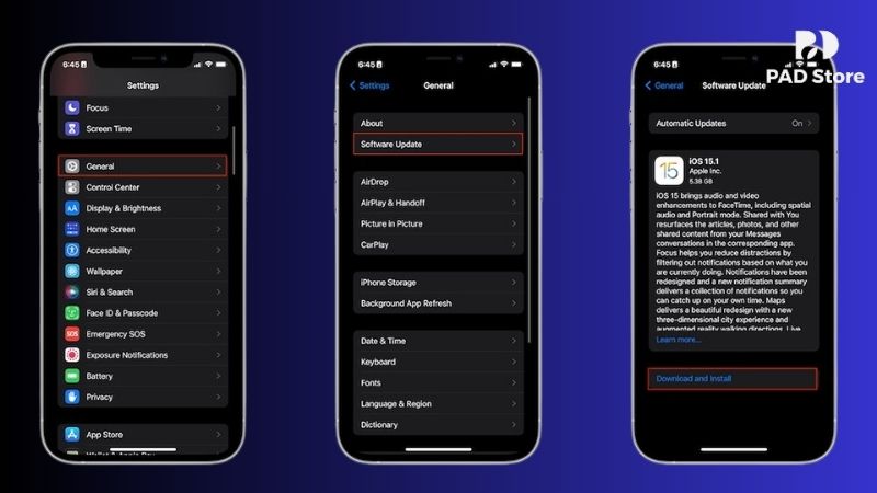 Hãy cập nhật iOS lên phiên bản mới nhất