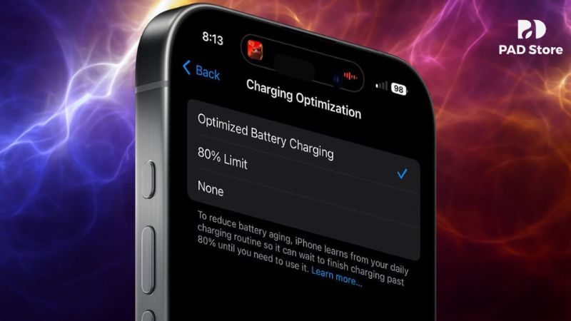 iPhone 16 Pro Max học thói quen sạc của người dùng và điều chỉnh tốc độ nạp điện hợp lý