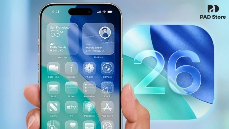 Máy chạy sẵn iOS 26 với Apple Intelligence