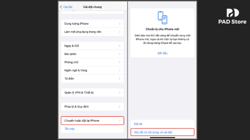 Khôi phục cài đặt gốc là phương án mang lại kết quả chính xác 100%