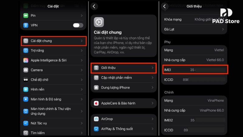 Kiểm tra iCloud dựa vào số định danh IMEI của thiết bị