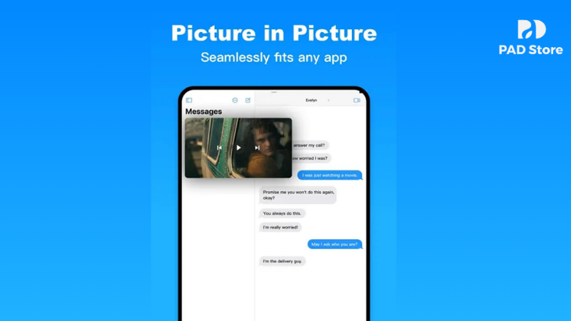 Picture in Picture cho phép thu nhỏ cửa sổ video thành một ô nhỏ