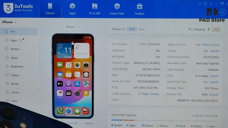 3uTools là phần mềm quản lý thiết bị Apple mạnh mẽ và hoàn toàn miễn phí