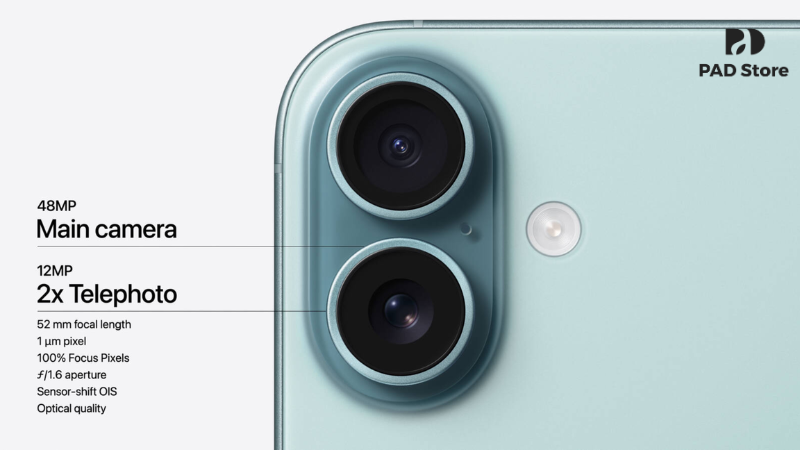 Camera sau được sắp xếp theo chiều dọc tinh tế