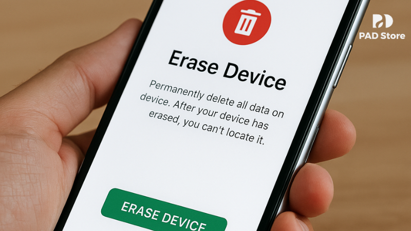 Sử dụng Chế độ mất để khóa kín mọi truy cập vào ứng dụng bên trong máy