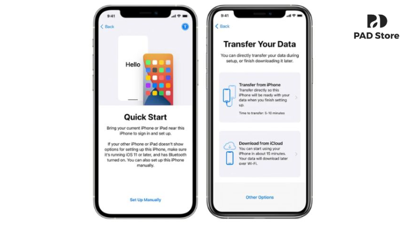 Quick Start là công nghệ truyền tải dữ liệu trực tiếp giữa hai thiết bị đặt cạnh nhau