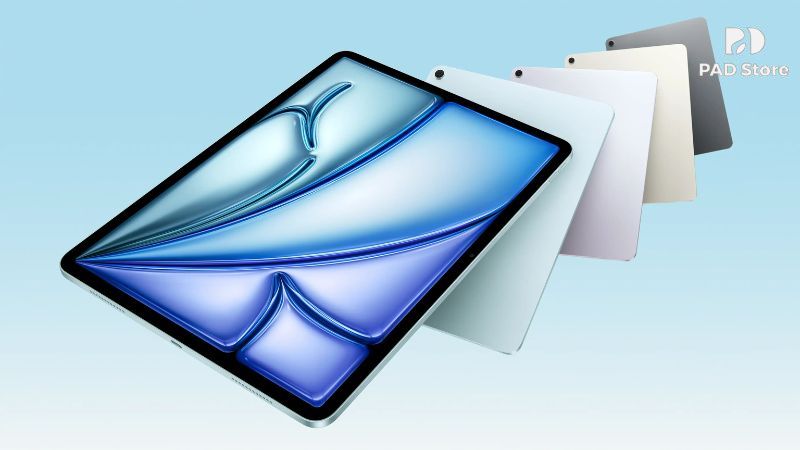 iPad Air 7 chính hãng sở hữu camera trước được đặt ở cạnh ngang, tạo sự tự nhiên tối đa
