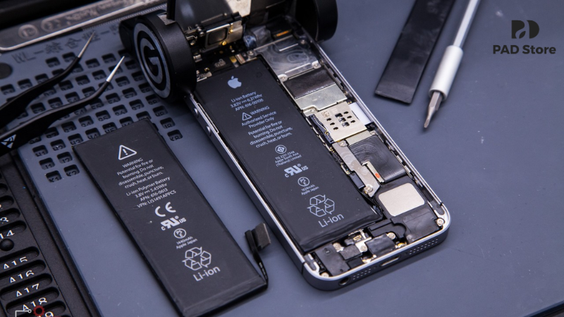 Thay pin iPhone chính hãng lấy liền: Linh kiện chuẩn zin bảo hành dài lâu tại PAD Store