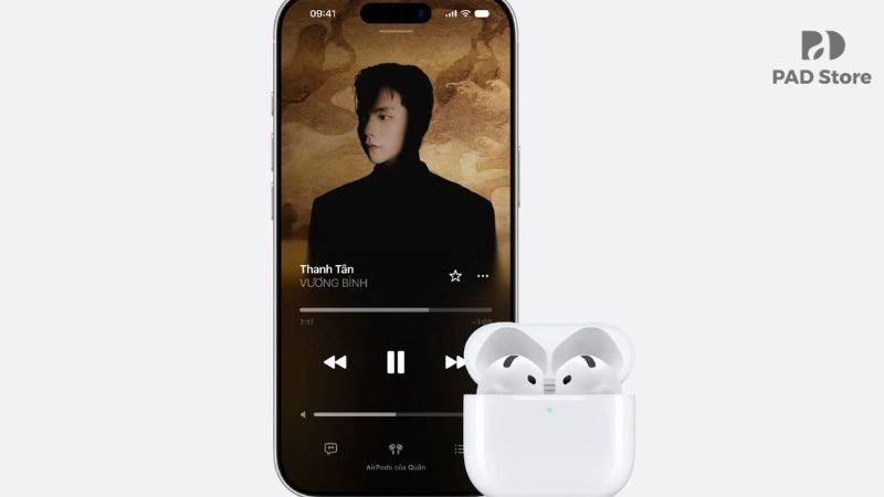 Thiết kế tai nghe dạng mở êm ái cùng thao tác điều khiển vuốt âm lượng